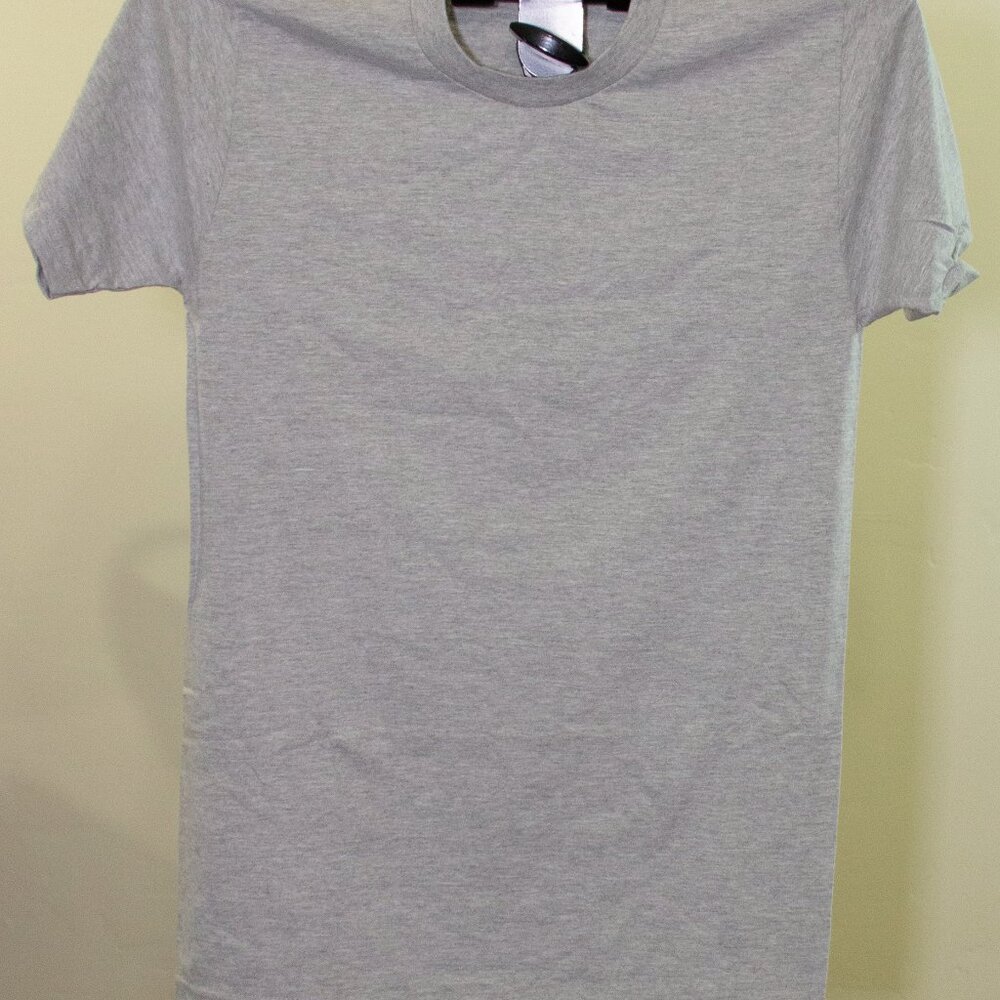 American Apparel Unisex Fine Jersey Tee 2001 - Heather Grey
